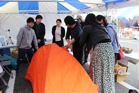 さいき春まつりでのアウトドア講習会