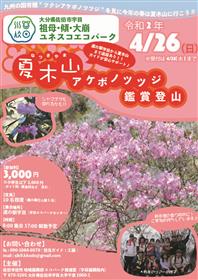 2020年アケボノツツジ鑑賞登山チラシ