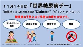 11月14日は【世界糖尿病デー】