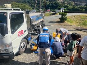 7月30日給水作業