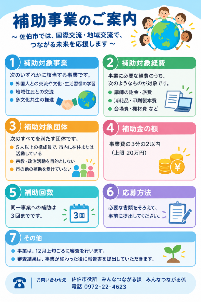 多文化共生補助金チラシ