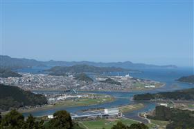 龍王山から見た市街地