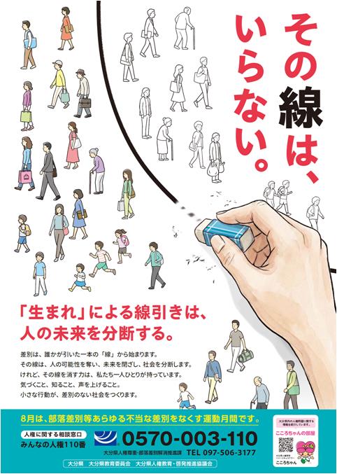 R8差別をなくす運動月間ポスター