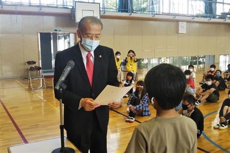 人権の花運動指定書交付式