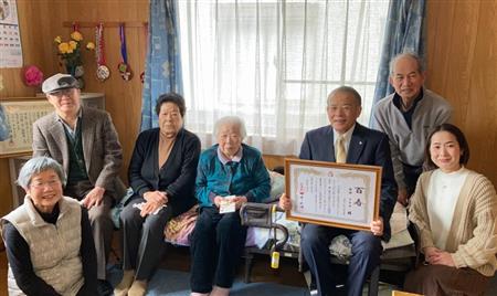 柴田マキヨさん100歳お祝い訪問