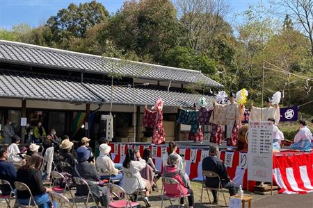 柳瀬チューリップ祭り宇目神楽