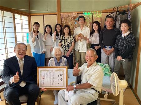 植松ウメコさん100歳訪問