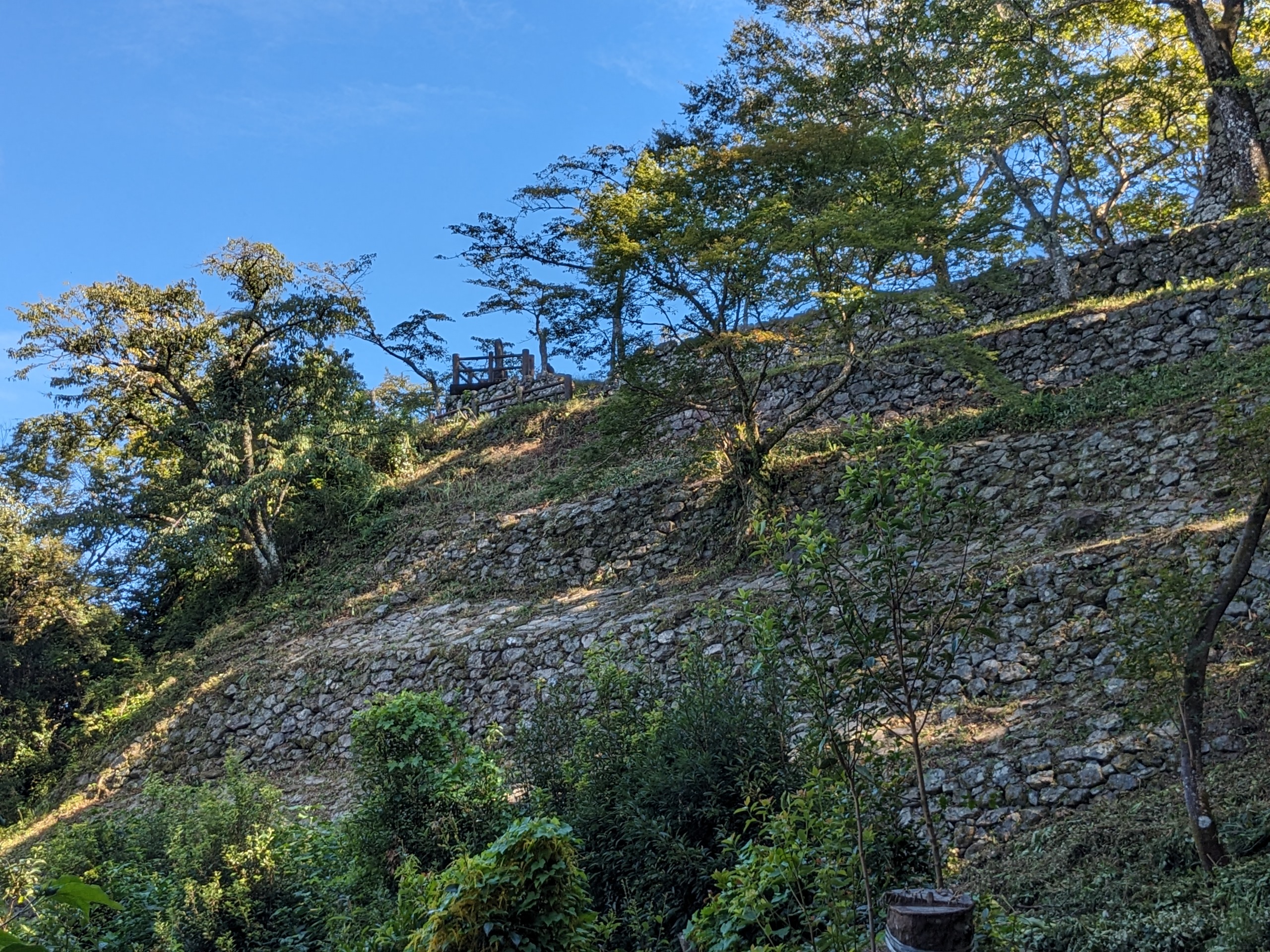 雛壇状石垣全景